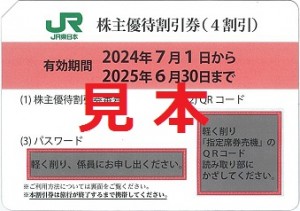 JR東日本株主優待券2025年6月30日まで